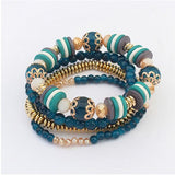 17KM Bohemia Beach Style Brand Jewelry multi layers Bracelet For Women pulseira