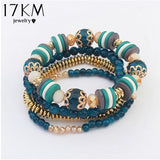 17KM Bohemia Beach Style Brand Jewelry multi layers Bracelet For Women pulseira